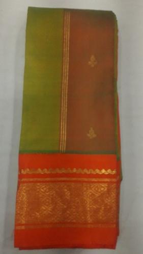 THIRUBHUVANAM HF ZARI SILK SAREE 550 MTS
